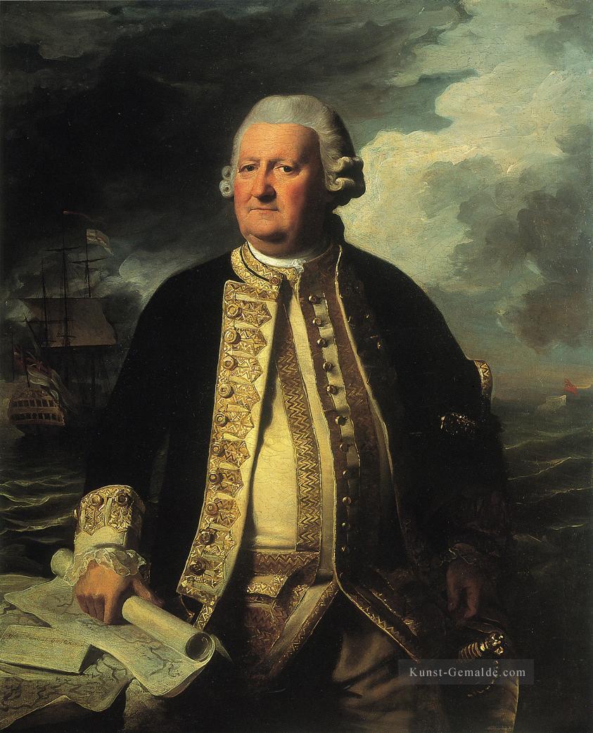 Clark Gayton Admiral des Weißen kolonialen Neuengland Porträtmalerei John Singleton Copley Ölgemälde